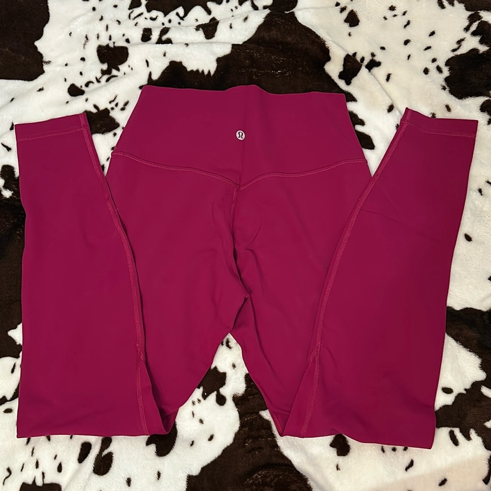 Lululemon berry colored leggings
